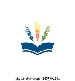 Back to school education logo vector