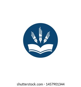 Back to school education logo vector
