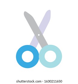 back to school education scissors supply icon vector illustration