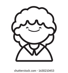 back to school education smiling young boy student cartoon vector illustration