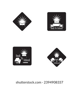 Back To School  Education University Logo Design Illustration 