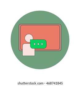 Back to School and Education Vector Flat Design school board and schoolboy
