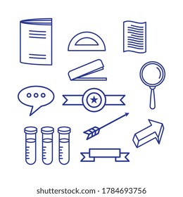 Back to school element  icon vector illustration design