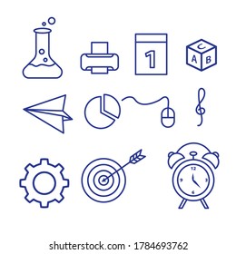 Back to school element  icon vector illustration design