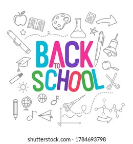 Back to school element  icon vector illustration design