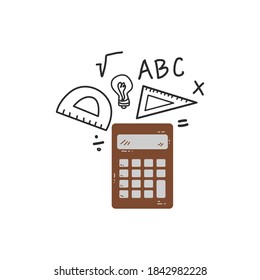 Back to school elements illustration