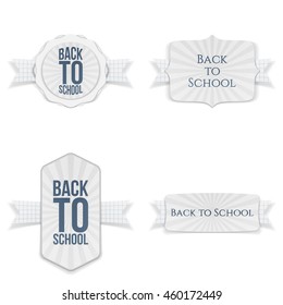 Back to School festive Labels Set