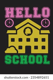 
Back to school first day of school t shirt design. You can easily use it as your t-shirt design