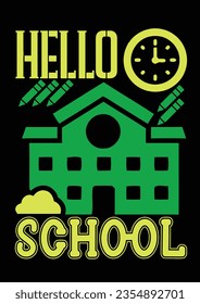 
Back to school first day of school t shirt design. You can easily use it as your t-shirt design