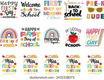 
back to school, first day of school, first day of school vibes, wavy vintage rainbow first day of school bundle, teacher, Back To  Bundle, FIrst Day Of , Teacher Shirt, Welcome 