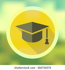 Back to school, flat blurred background with School Icon Element  vector illustration Eps10 image