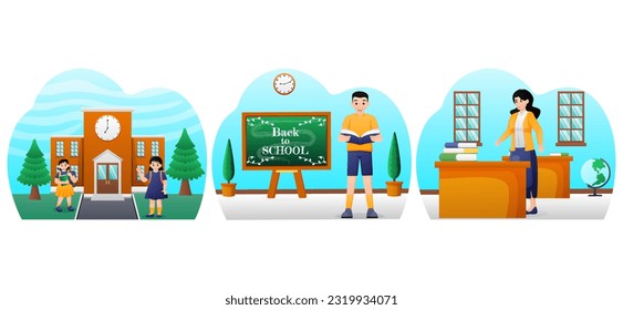 Back to School Flat Bundle Design