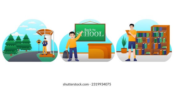 Back to School Flat Bundle Design