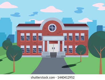 back to school flat design