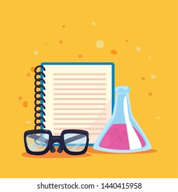 back to school flat design
