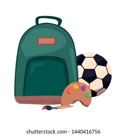 back to school flat design