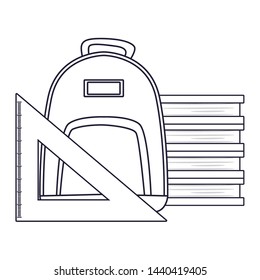 back to school flat design