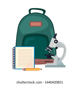 back to school flat design