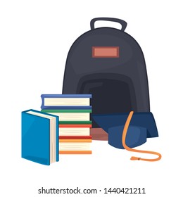 back to school flat design