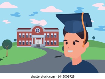 back to school flat design