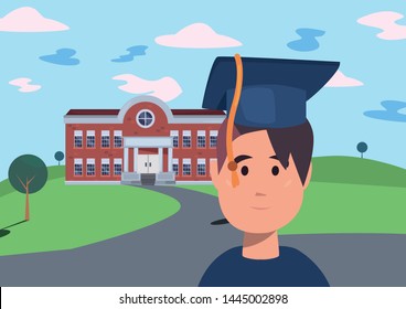back to school flat design
