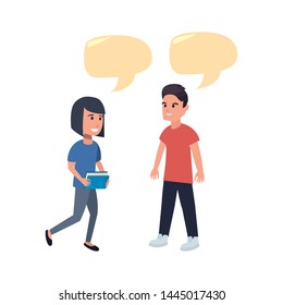 back to school flat design