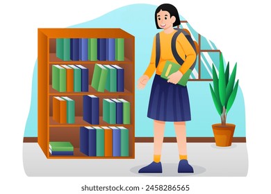 Back to School Flat Design Illustration
