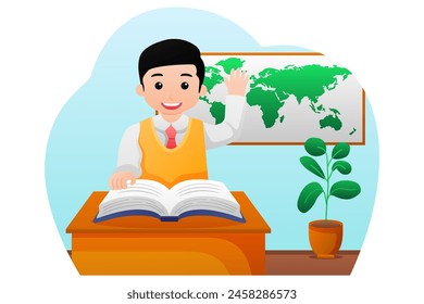 Back to School Flat Design Illustration