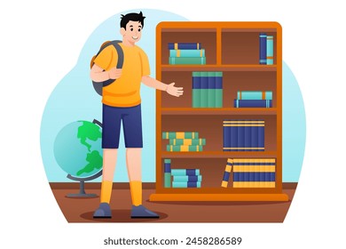 Back to School Flat Design Illustration