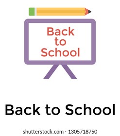 Back to school flat icon 