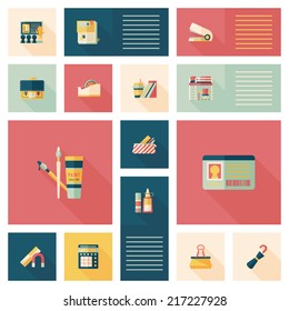 back to school flat ui background,eps10