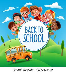 Back School Flyer Stock Vector (Royalty Free) 1070805440 | Shutterstock