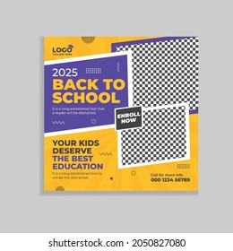 Back to school flyer design, back to school social media, admission social media design, flyer design, cover, brochure design, admission flyer