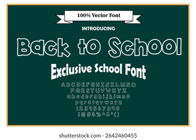 Back to School Fonts | Dotted, Cursive, Handwriting, Tracing and Educational Classroom Fonts for Kids and Teachers