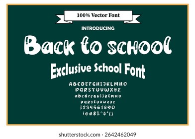 Back to School Fonts | Dotted, Cursive, Handwriting, Tracing and Educational Classroom Fonts for Kids and Teachers