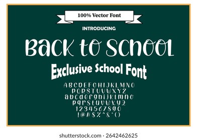 Back to School Fonts | Dotted, Cursive, Handwriting, Tracing and Educational Classroom Fonts for Kids and Teachers