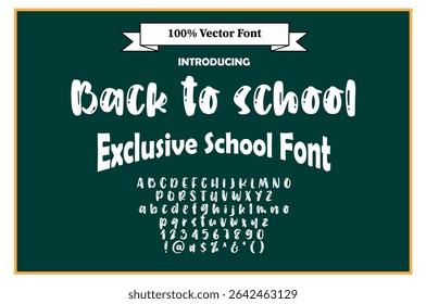 Back to School Fonts | Dotted, Cursive, Handwriting, Tracing and Educational Classroom Fonts for Kids and Teachers