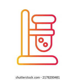 Back to school geographic globe gradient outline icon flat design.