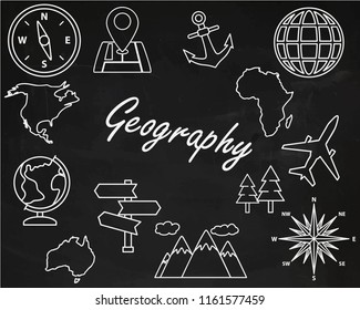 Back to school. geography lesson