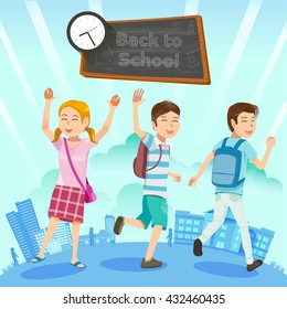 Back to school. Get ready for new activities. The challenges of student life. Goal in the lives of kids.