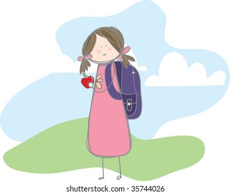 Back to School girl