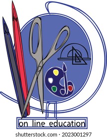  De vuelta a la escuela. Artículos de globo y escuela, tipografía aislada en fondo transparente. Ilustración vectorial. Educación en línea. Educación con logotipos.