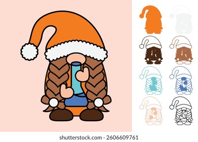 Back to School Gnome multilayered 3d paper craft design for crafting
