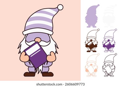 Back to School Gnome multilayered 3d paper craft design for crafting