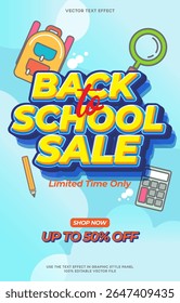 Back to school gradient vertical banner template