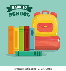 Back to school graphic design icons, vector illustration eps10