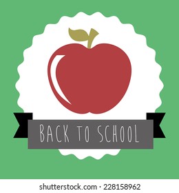 back to school graphic design , vector illustration