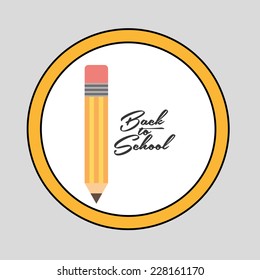 back to school graphic design , vector illustration