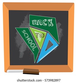 Back to school graphic design, Vector illustration