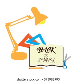 Back to school graphic design, Vector illustration